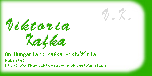 viktoria kafka business card